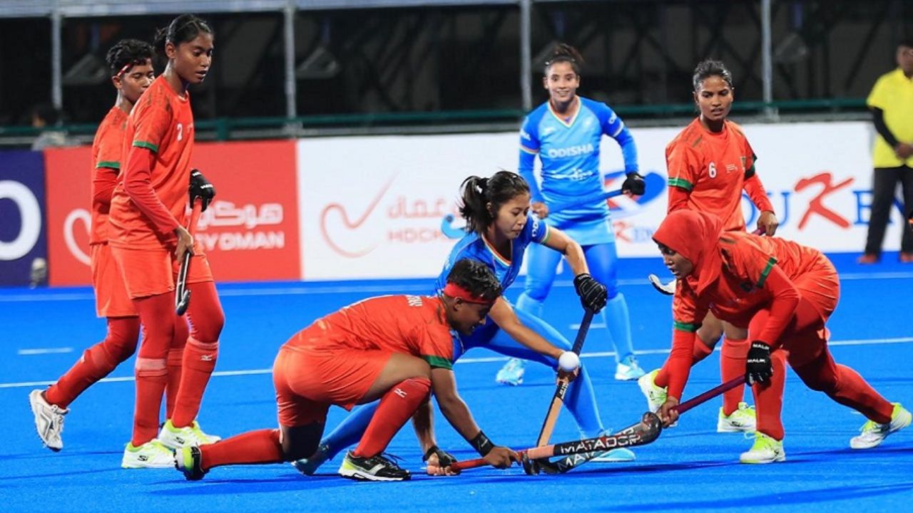 ভারত বাংলাদেশ মহিলা হকি এশিয়া কাপ ম্যাচ