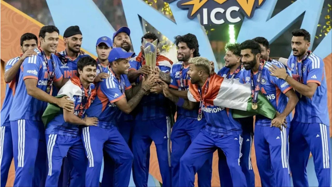 টি20 বিশ্বকাপ 2026 পুরস্কার বণ্টন টিম ইন্ডিয়া